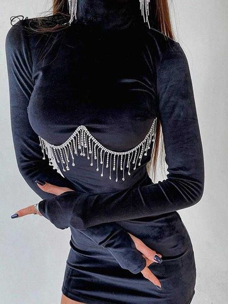 casual dresses velvet high collar female mini dress long sleeve female hip dresses autumn winter 2022 diamond tassels slim ladies p230516, Black;gray
casual dresses velvet high collar female mini dress long sleeve female hip dresses autumn winter 2022 diamond tassels slim ladies p230516, Black;gray