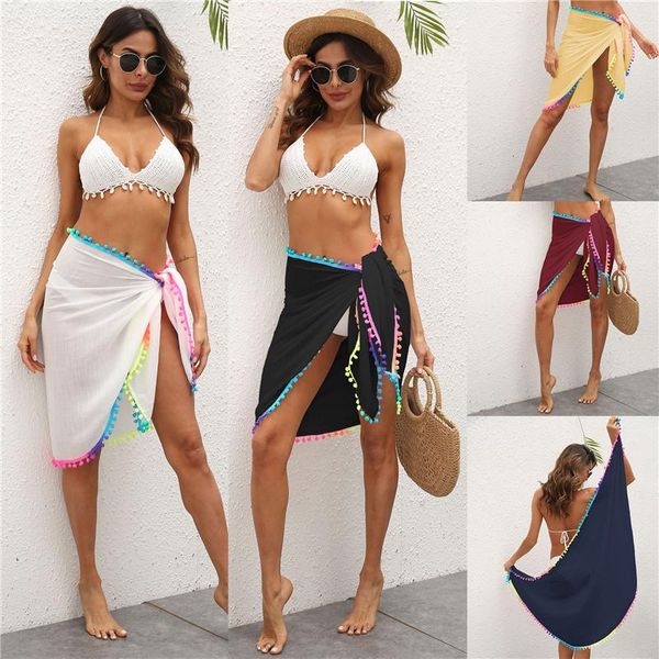 swimwear womens swimwear bikini cover up sheer beach mini wrap skirt sarong pareo shorts summer beachwear sell for holiday, White;black
swimwear womens swimwear bikini cover up sheer beach mini wrap skirt sarong pareo shorts summer beachwear sell for holiday, White;black