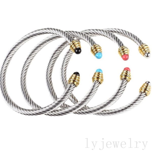 luxury dy bracelet adjustable bangles for women wed twist hand adjustable fashion jewlery ball type trend cable bracelet silvery plated gold, Black
luxury dy bracelet adjustable bangles for women wed twist hand adjustable fashion jewlery ball type trend cable bracelet silvery plated gold, Black