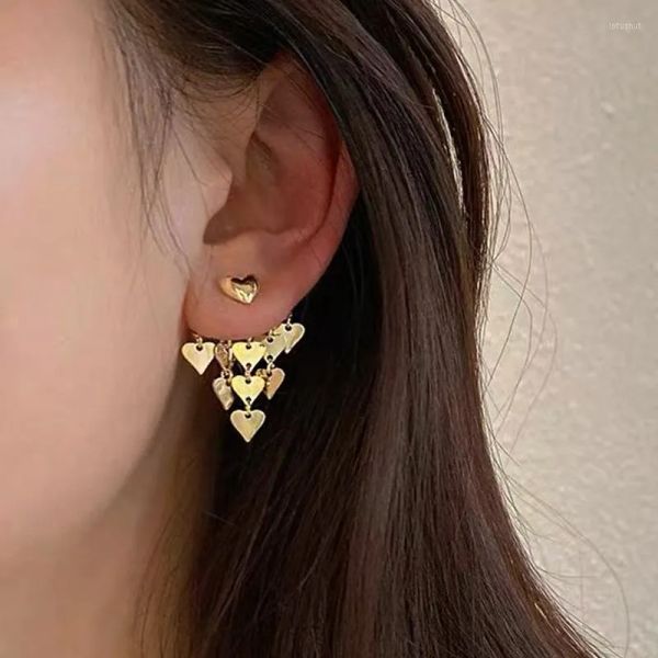dangle earrings simple tassel double wear temperament all-match fashion niche women, Silver
dangle earrings simple tassel double wear temperament all-match fashion niche women, Silver
