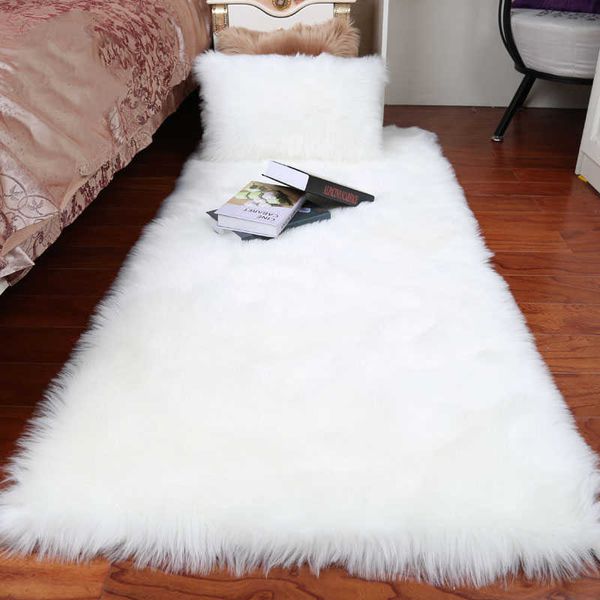 Plush Sheepskin Rugs for Bedroom Soft Carpet Room Long Hair Bedside Mat Floor Hairy White Rugs Living Room Fur Kids Carpets
Plush Sheepskin Rugs for Bedroom Soft Carpet Room Long Hair Bedside Mat Floor Hairy White Rugs Living Room Fur Kids Carpets