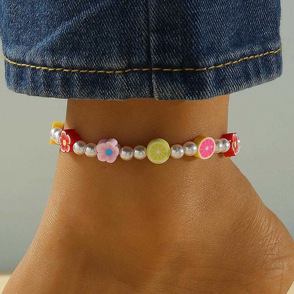 simulation beads anklets bracelet fashion polymer clay flower pearl anklet ins cold style resin for women, Red;blue
simulation beads anklets bracelet fashion polymer clay flower pearl anklet ins cold style resin for women, Red;blue