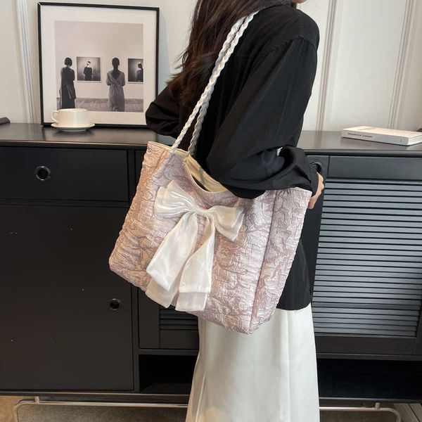 nxy bow design high capacity handbag for women large cloth shopper shopping bag female fabric shoulder side 230424
nxy bow design high capacity handbag for women large cloth shopper shopping bag female fabric shoulder side 230424