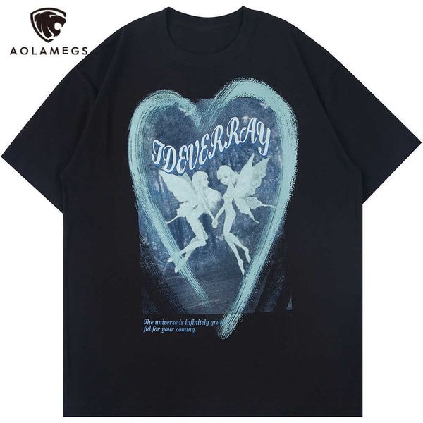 men's t-shirts aolamegs t-shirt men fairy print heart graffiti couple tee shirts summer o-neck cozy casual high street harajuku street, White;black
men's t-shirts aolamegs t-shirt men fairy print heart graffiti couple tee shirts summer o-neck cozy casual high street harajuku street, White;black