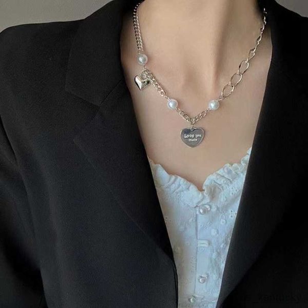pendant necklaces stainless steel sweet pearl letter heart pendant charm chain choker nelace for women fashion fine jewelry gifts, Silver
pendant necklaces stainless steel sweet pearl letter heart pendant charm chain choker nelace for women fashion fine jewelry gifts, Silver