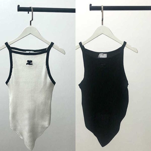 2023 spring summer jennie sun yi yu shuxin same style neck hanging irregular knitted vest sweet and spicy suspender, White
2023 spring summer jennie sun yi yu shuxin same style neck hanging irregular knitted vest sweet and spicy suspender, White