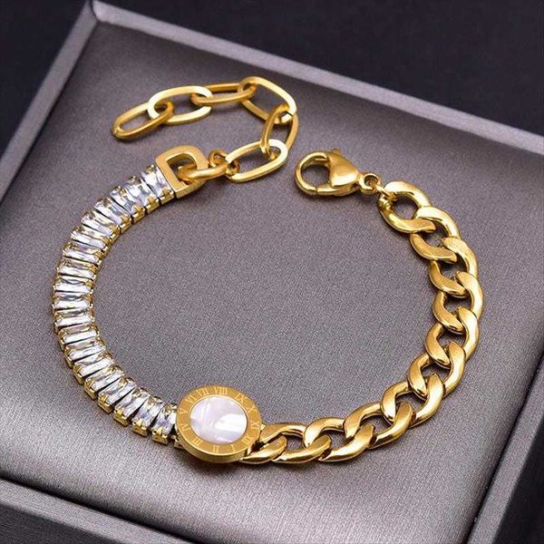 asymmetric thick bracelet rectangular white zircon shell roman round autumn and winter accessories wholesale, Golden;silver
asymmetric thick bracelet rectangular white zircon shell roman round autumn and winter accessories wholesale, Golden;silver
