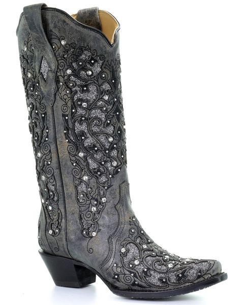 boots women autumn winter glitter inlay and crystals pointed toe retro thick heel western shoes elegant white knee 220909, Black
boots women autumn winter glitter inlay and crystals pointed toe retro thick heel western shoes elegant white knee 220909, Black