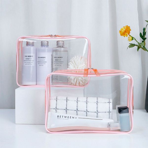 dhl100pcs cosmetic bags women pvc transparent large capacity waterproof protable wash stroage bag
dhl100pcs cosmetic bags women pvc transparent large capacity waterproof protable wash stroage bag