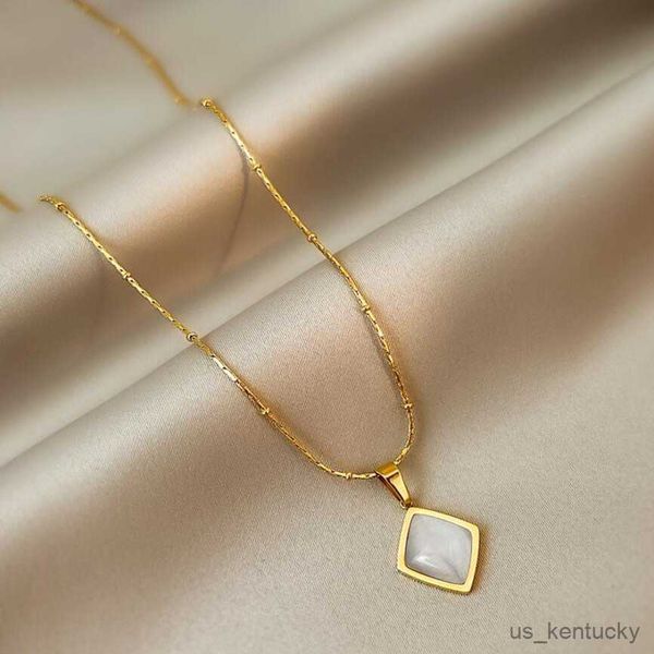pendant necklaces stainless steel simple square opal pendant nelaces for women snake clavicle chain fashion fine jewelry party gifts, Silver
pendant necklaces stainless steel simple square opal pendant nelaces for women snake clavicle chain fashion fine jewelry party gifts, Silver