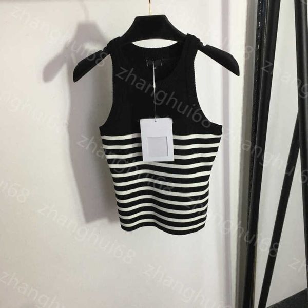 23ss tank womens tanks womens designer clothing vest camis round neck logo drill color striped knitted vest womens clothes a1, White
23ss tank womens tanks womens designer clothing vest camis round neck logo drill color striped knitted vest womens clothes a1, White