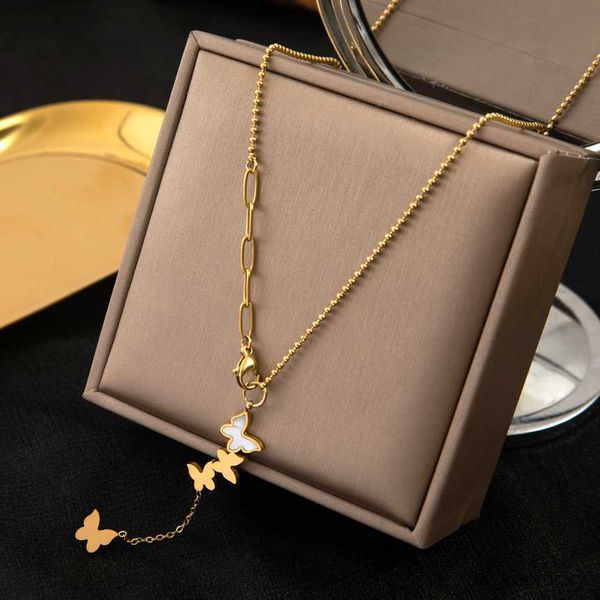 pendant necklaces stainless steel many butterflies pendant nelaces for women clavicle bead chain fashion fine jewelry party gifts, Silver
pendant necklaces stainless steel many butterflies pendant nelaces for women clavicle bead chain fashion fine jewelry party gifts, Silver