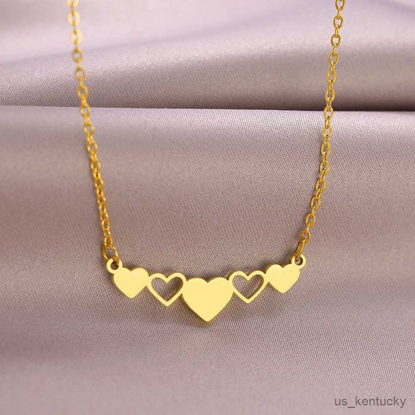 pendant necklaces stainless steel elegant romantic heart pendants exquisite chain choker fashion for women jewelry gifts r230718, Silver
pendant necklaces stainless steel elegant romantic heart pendants exquisite chain choker fashion for women jewelry gifts r230718, Silver