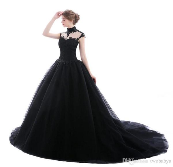 2019 new arrival high collar black plus size wedding dresses lace appliqued sleeveless wedding bridal gowns real pos1459026, White
2019 new arrival high collar black plus size wedding dresses lace appliqued sleeveless wedding bridal gowns real pos1459026, White