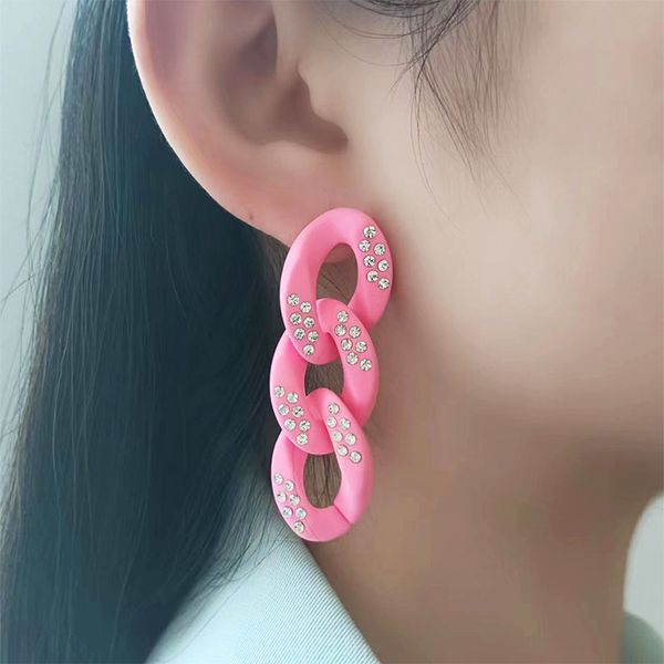 korean version of the three-color chain candy earrings frosted texture new earrings female acrylic long temperament stud earrings, Silver
korean version of the three-color chain candy earrings frosted texture new earrings female acrylic long temperament stud earrings, Silver