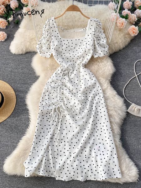 casual dresses yitimuceng dot dress for women fashion sweet square collar short sleeves midi dress vintage elegant split backless dress 2305, Black;gray
casual dresses yitimuceng dot dress for women fashion sweet square collar short sleeves midi dress vintage elegant split backless dress 2305, Black;gray