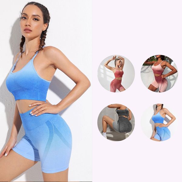 seamless yoga clothes female gradient sports bra shorts 2 sets of high-waisted nude sense of fitness clothing
seamless yoga clothes female gradient sports bra shorts 2 sets of high-waisted nude sense of fitness clothing