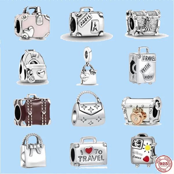 925 sterling silver charms for jewelry making for pandora beads wholesale treasure chest beads backpack pendant suitcase bead, Black
925 sterling silver charms for jewelry making for pandora beads wholesale treasure chest beads backpack pendant suitcase bead, Black
