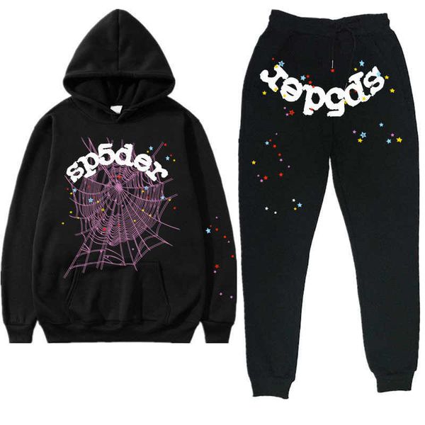 men's hoodies fashion sp5der 555555 sweatshirts designer autumn and winter sportswear suit sweater men's fleece casual pants, Black
men's hoodies fashion sp5der 555555 sweatshirts designer autumn and winter sportswear suit sweater men's fleece casual pants, Black