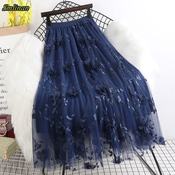skirts smlinan summer mesh embroidery floral a lien long women korean fashion highwaisted tulle black pink womens 230516
skirts smlinan summer mesh embroidery floral a lien long women korean fashion highwaisted tulle black pink womens 230516