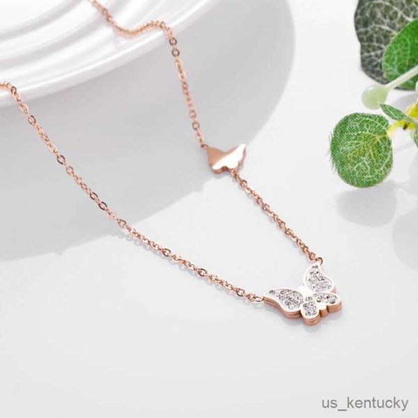 pendant necklaces stainless steel zircon butterfly concise charms clavicle chain pendant nelace for women fashion fine jewelry gift, Silver
pendant necklaces stainless steel zircon butterfly concise charms clavicle chain pendant nelace for women fashion fine jewelry gift, Silver