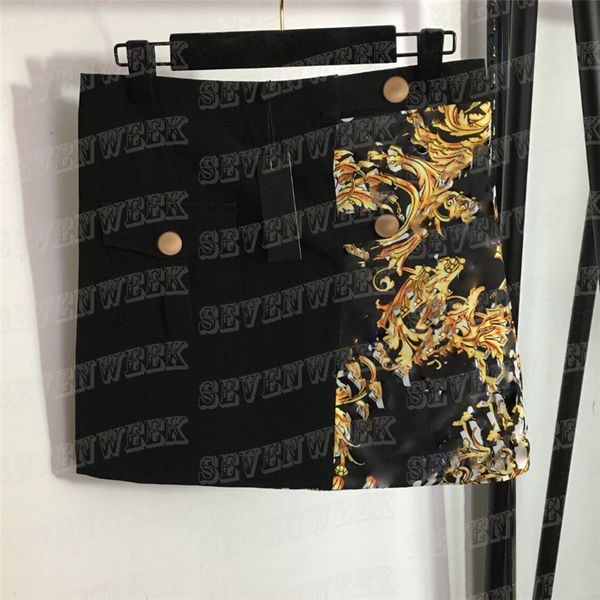 vintage print women skirts dress luxury fashion spliced short skirt lady mini dress, Black
vintage print women skirts dress luxury fashion spliced short skirt lady mini dress, Black