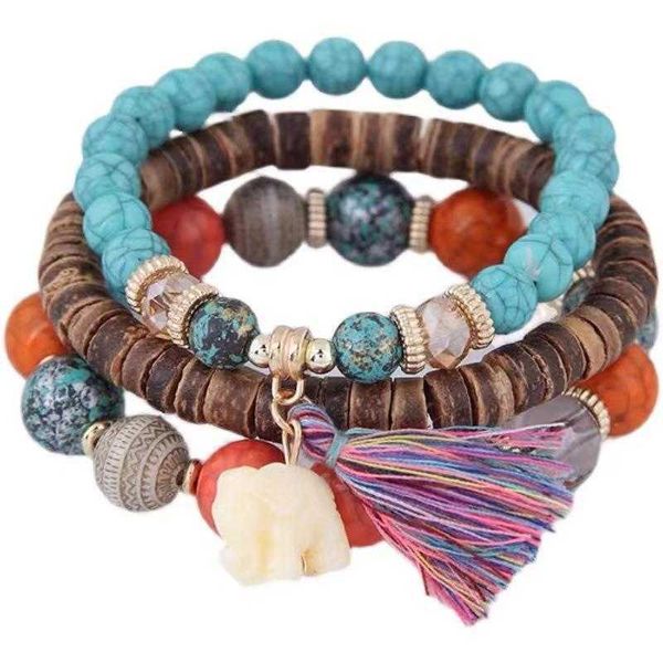 bohemian elephant bracelet tassel beaded multi layer beads temperamental jewelry ornament, Golden;silver
bohemian elephant bracelet tassel beaded multi layer beads temperamental jewelry ornament, Golden;silver