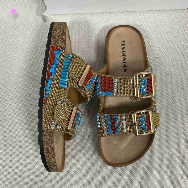 sandals retro ethnic style gold buckle spot drill decorative hollow open toe women's slippers flip-flops flat shoes chaussure femme 230, Black
sandals retro ethnic style gold buckle spot drill decorative hollow open toe women's slippers flip-flops flat shoes chaussure femme 230, Black