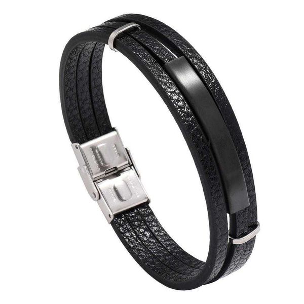 trendy fashionable man bracelet simple all match multi layer woven mens glossy personality black leather, Golden;silver
trendy fashionable man bracelet simple all match multi layer woven mens glossy personality black leather, Golden;silver