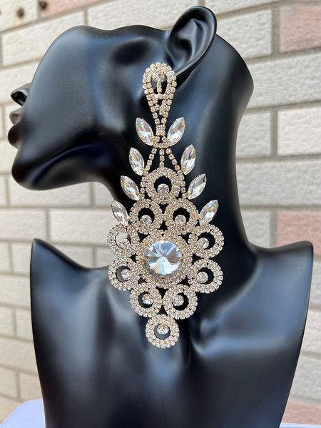 dangle chandelier statement earrings long round bright dangle women earring fashion jewelry wedding evening accessorie 230515, Silver
dangle chandelier statement earrings long round bright dangle women earring fashion jewelry wedding evening accessorie 230515, Silver