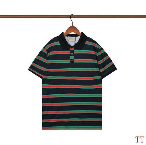 spring and summer high-end brand designer business polo shirt lapel cotton trend men's short sleeve t-shirt -02, White;black
spring and summer high-end brand designer business polo shirt lapel cotton trend men's short sleeve t-shirt -02, White;black