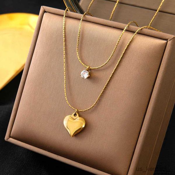 pendant necklaces stainless steel heart pendant double layer snake charms chain choker nelace for women fashion fine jewelry gift, Silver
pendant necklaces stainless steel heart pendant double layer snake charms chain choker nelace for women fashion fine jewelry gift, Silver