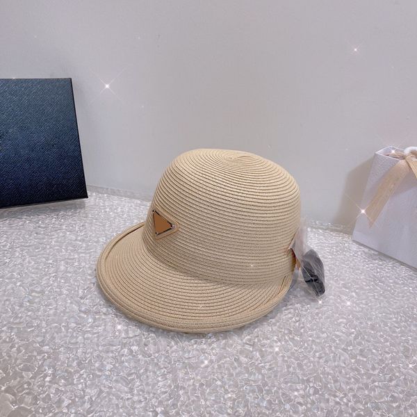 summer straw designer ball cap women's vacation travel sun protection breathable metal triangle letter print casquette, Blue;gray
summer straw designer ball cap women's vacation travel sun protection breathable metal triangle letter print casquette, Blue;gray