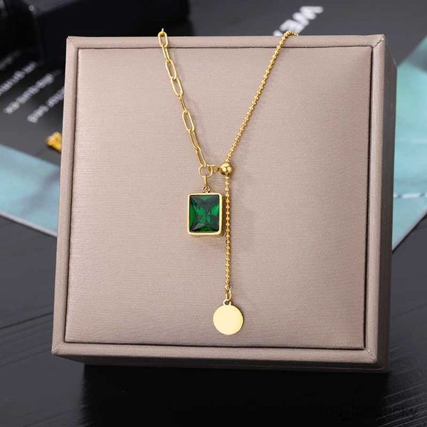 pendant necklaces layered green geometry stone pendant clavicle chain nelace stainless steel nelaces for women hip hop street jewelry gift, Silver
pendant necklaces layered green geometry stone pendant clavicle chain nelace stainless steel nelaces for women hip hop street jewelry gift, Silver
