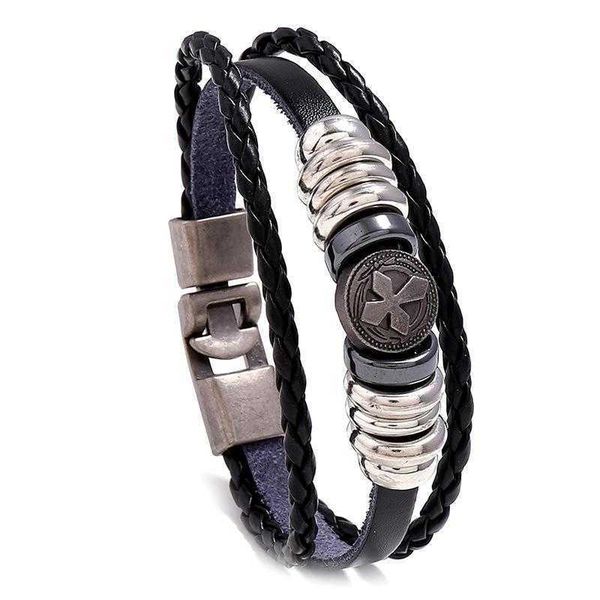 vintage beaded strand a pair of buckles cattle leather bracelet simple all matching graceful creative jewelry, Black
vintage beaded strand a pair of buckles cattle leather bracelet simple all matching graceful creative jewelry, Black