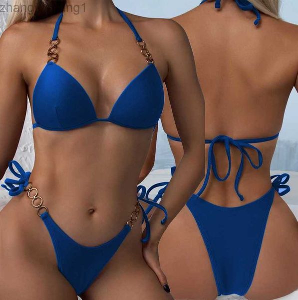 designer fashion 2023 swimwear metal accessories lace up bikini open back split swimwear for women t shirt, White;black
designer fashion 2023 swimwear metal accessories lace up bikini open back split swimwear for women t shirt, White;black