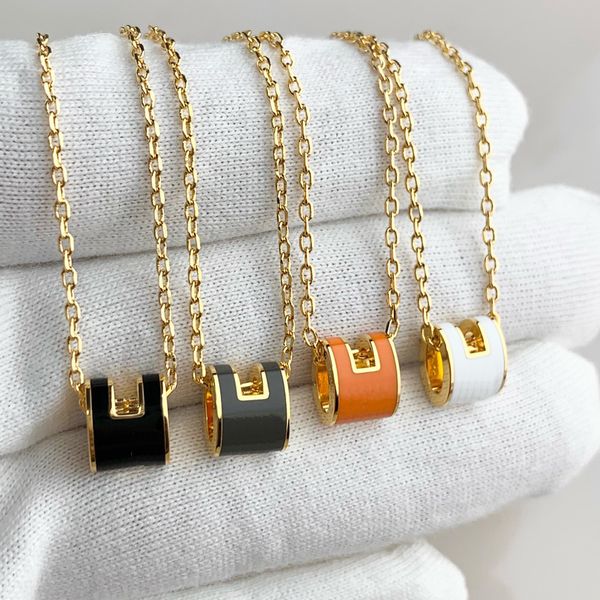 designer necklaces classic luxury h letter pendant clavicle women 18k rose gold letter enamel luxury design jewelry colorfast, Silver
designer necklaces classic luxury h letter pendant clavicle women 18k rose gold letter enamel luxury design jewelry colorfast, Silver