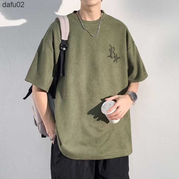 men's t-shirts american 2023 summer new men's round neck short sleeve t-shirt youth fashion simple suede bottom shirt l230515, White;black
men's t-shirts american 2023 summer new men's round neck short sleeve t-shirt youth fashion simple suede bottom shirt l230515, White;black