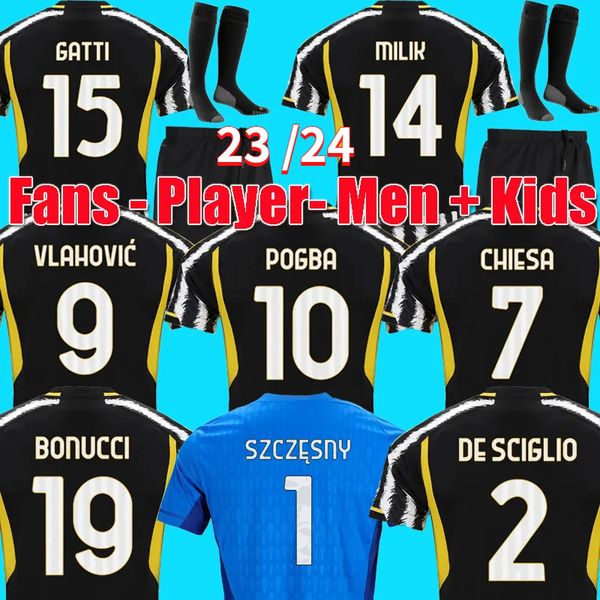 23 24 vlahovic chiesa milik soccer jerseys pogba men kids set bonucci football shirts kit di maria uniform kostic fagioli danilo maglie da c, Black;yellow
23 24 vlahovic chiesa milik soccer jerseys pogba men kids set bonucci football shirts kit di maria uniform kostic fagioli danilo maglie da c, Black;yellow