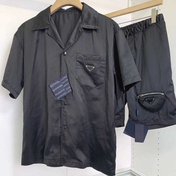 summer fashion mens tracksuits designer short sleeve nylon shirt triangle luxury shorts two piece comfortable sports set, Gray
summer fashion mens tracksuits designer short sleeve nylon shirt triangle luxury shorts two piece comfortable sports set, Gray