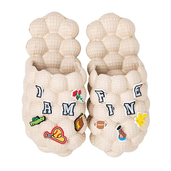 slippers bubble slides with charms for women fashion chain inspirational quotes bubble sandals house slippers platform shoes for men 230316, Black
slippers bubble slides with charms for women fashion chain inspirational quotes bubble sandals house slippers platform shoes for men 230316, Black