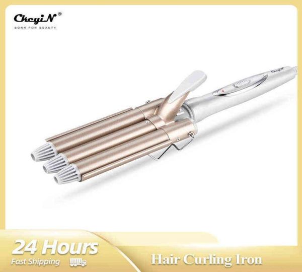 ckeyin 3 barrels professional hair curling iron ceramic triple barrel women curler iron hair wave styling tool drop h220424446293
ckeyin 3 barrels professional hair curling iron ceramic triple barrel women curler iron hair wave styling tool drop h220424446293