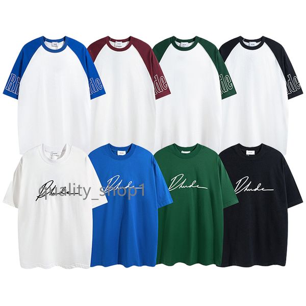 2023 designer rhude shirts summer mens t-shirts men womens letter polos embroidery tshirts clothing short sleeved tshirt oversize heavy fab, White;black
2023 designer rhude shirts summer mens t-shirts men womens letter polos embroidery tshirts clothing short sleeved tshirt oversize heavy fab, White;black