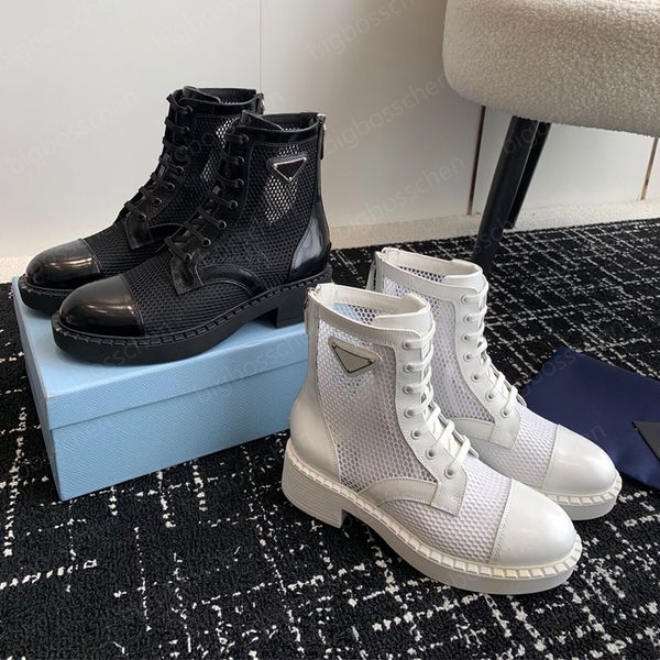 luxury designer mesh boots women's short boots summer fashion triangle label zipper lace up flat heel and nude martin boots outdoor bre, Black
luxury designer mesh boots women's short boots summer fashion triangle label zipper lace up flat heel and nude martin boots outdoor bre, Black