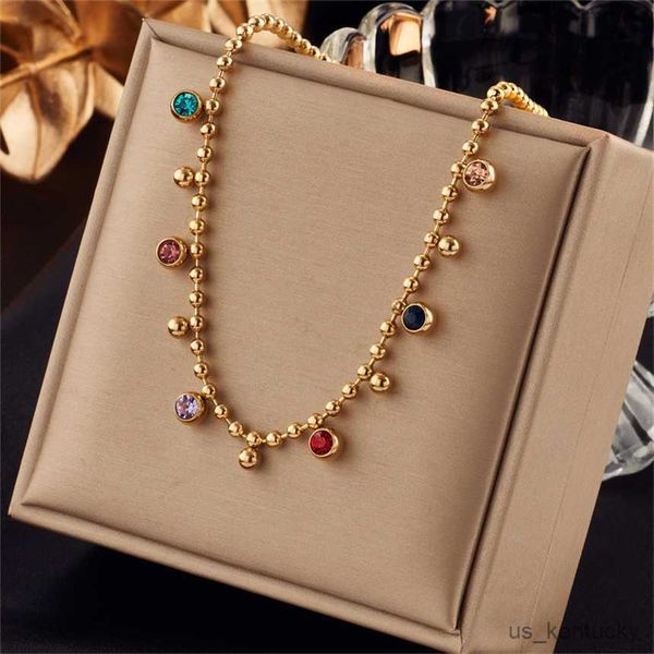 pendant necklaces stainless steel welding color zircon beading pendant ladies nelace fashion exquisite jewelry, Silver
pendant necklaces stainless steel welding color zircon beading pendant ladies nelace fashion exquisite jewelry, Silver