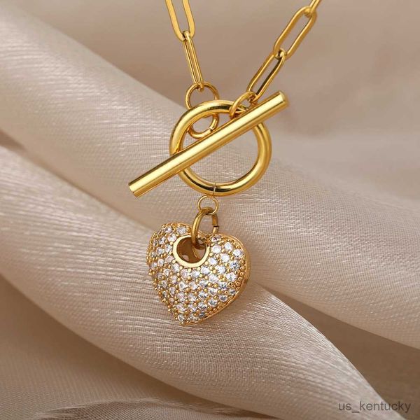 pendant necklaces vintage zircon heart nelaces for women stainless steel heart evil eyes pendant nelace choker jewelry gift femme, Silver
pendant necklaces vintage zircon heart nelaces for women stainless steel heart evil eyes pendant nelace choker jewelry gift femme, Silver