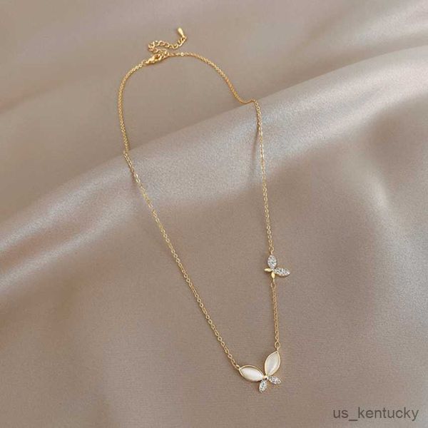 pendant necklaces stainless steel butterfly nelace light luxury small clavicle chain ladies fashion exquisite jewelry, Silver
pendant necklaces stainless steel butterfly nelace light luxury small clavicle chain ladies fashion exquisite jewelry, Silver