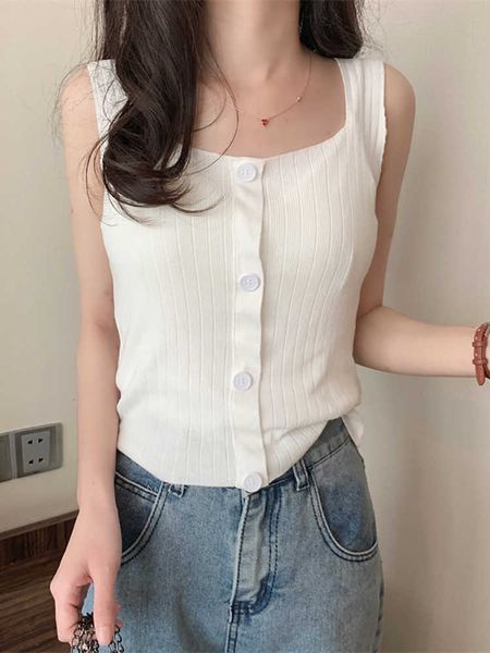 women's tanks camis heliar summer women buttoned up camisole square neck tanks sleeveless bottoming knitted 2022 summer aa230515, White
women's tanks camis heliar summer women buttoned up camisole square neck tanks sleeveless bottoming knitted 2022 summer aa230515, White