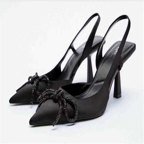 sandals summer black shiny bow heeled sandals women elegant outdoor slingback pointed toe high heel shoes pumps 230417
sandals summer black shiny bow heeled sandals women elegant outdoor slingback pointed toe high heel shoes pumps 230417