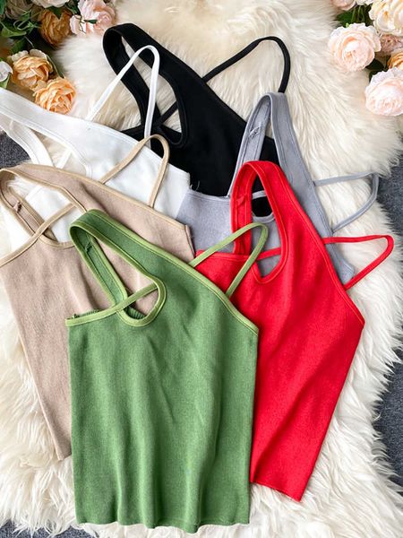 women's tanks camis heliar crop women 2022 summer women y2k halter women off shoulder camis chic cross straps solid knitted aa230515, White
women's tanks camis heliar crop women 2022 summer women y2k halter women off shoulder camis chic cross straps solid knitted aa230515, White